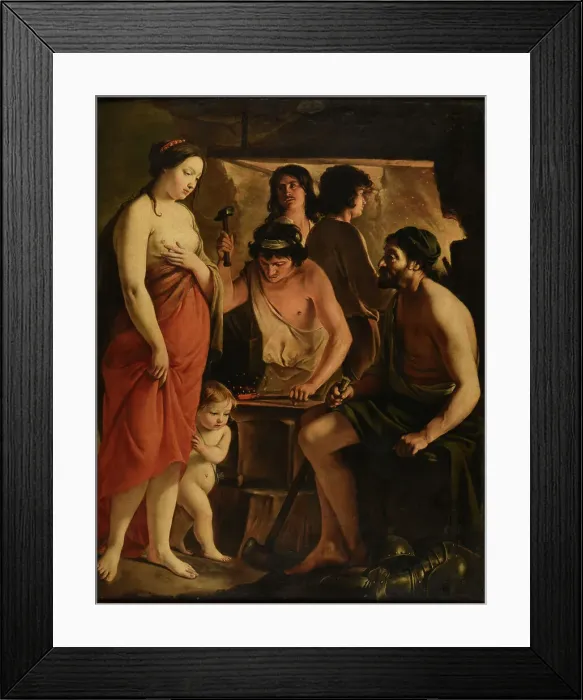 Framed Print : The Visit of Venus to Vulcan, 1641. Creator: Le Nain, Antoine (1588-1648) Framed Print : The Visit of Venus to Vulcan, 1641. Creator: Le Nain, Antoine (1588-1648)