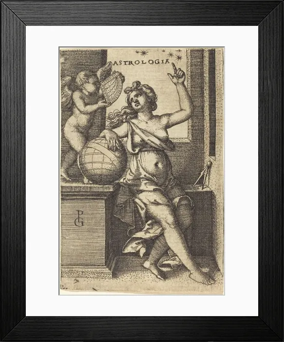 Framed Print : Astrology. Creator: Georg Pencz Framed Print : Astrology. Creator: Georg Pencz