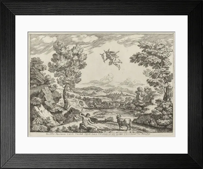 Framed Print : Balthus Turned to Stone, 1696. Creator: Crescenzio Onofri Framed Print : Balthus Turned to Stone, 1696. Creator: Crescenzio Onofri