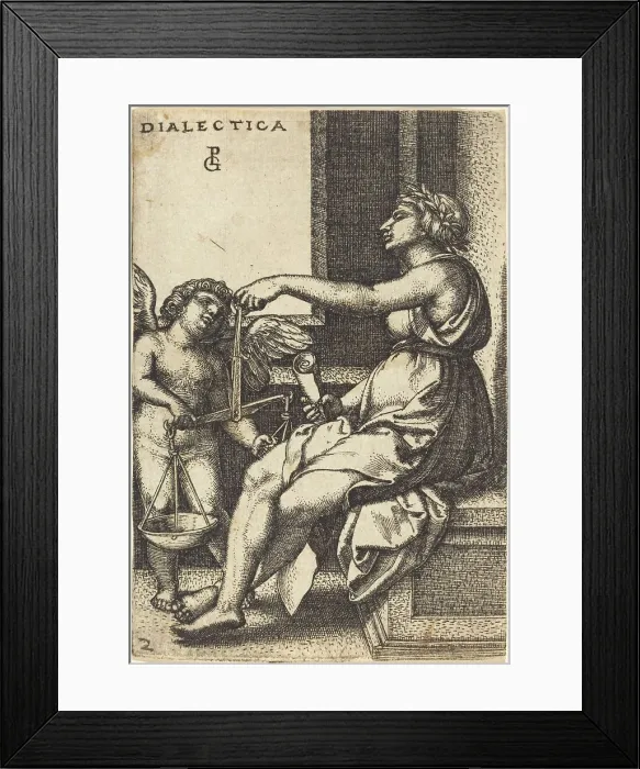 Framed Print : Dialectic. Creator: Georg Pencz