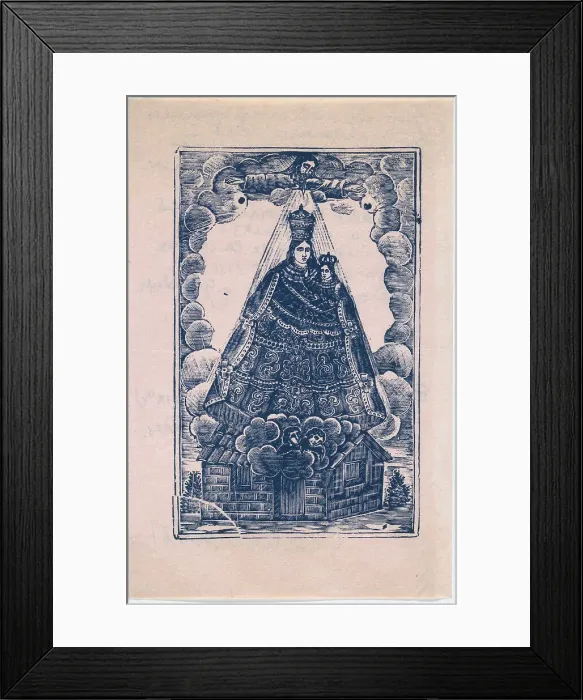 Framed Print : Christmas card from Jean Charlot. Creator: Anon Framed Print : Christmas card from Jean Charlot. Creator: Anon