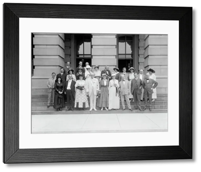 Framed Print : Group At US Capitol, 1916. Creator: Harris & Ewing. Group At US Capitol, 1916. Creator: Harris & Ewing Framed Print : Group At US Capitol, 1916. Creator: Harris & Ewing. Group At US Capitol, 1916. Creator: Harris & Ewing
