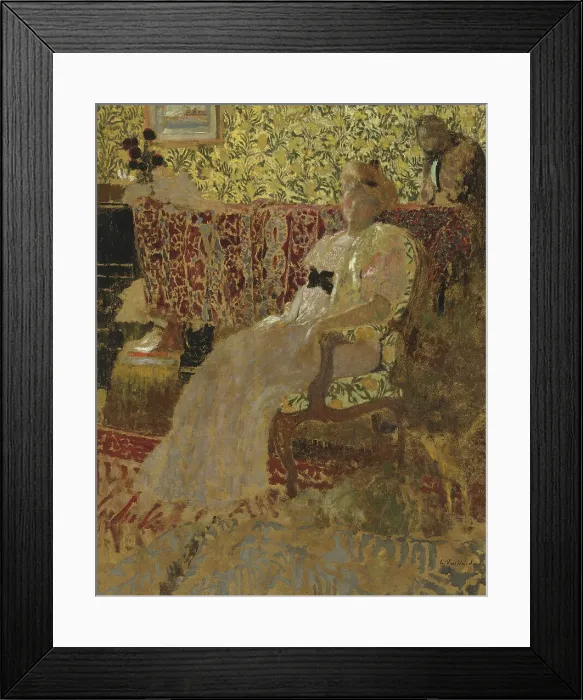Framed Print : La femme au fauteuil (Misia Natanson), 1896. Creator: Vuillard, Édouard (1868-1940) Framed Print : La femme au fauteuil (Misia Natanson), 1896. Creator: Vuillard, Édouard (1868-1940)