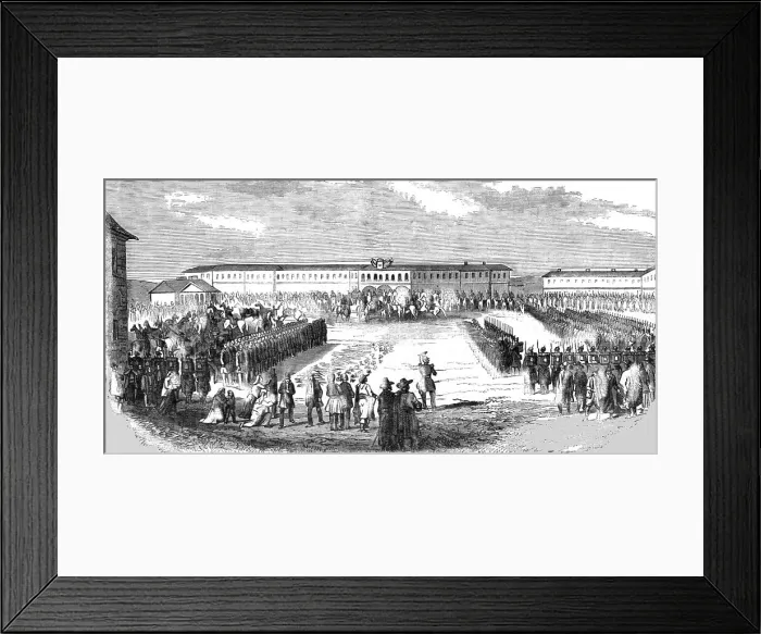 Framed Print : The Russians Disarming the Wallachian Troops, 1854. Creator: Unknown Framed Print : The Russians Disarming the Wallachian Troops, 1854. Creator: Unknown