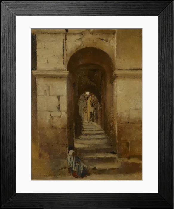 Framed Print : Ruelle à Rome, between 1859 and 1864. Creator: Jean Jacques Henner Framed Print : Ruelle à Rome, between 1859 and 1864. Creator: Jean Jacques Henner