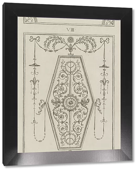 Panels of Ornament, nos. VII-VIIII ('Designs for Various Ornaments, ' pl. 4), May 1, 1777. Creator: Michelangelo Pergolesi. Panels of Ornament, nos. VII-VIIII ('Designs for Various Ornaments, ' pl. 4), May 1, 1777
