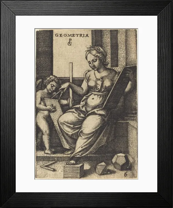 Framed Print : Geometry. Creator: Georg Pencz Framed Print : Geometry. Creator: Georg Pencz
