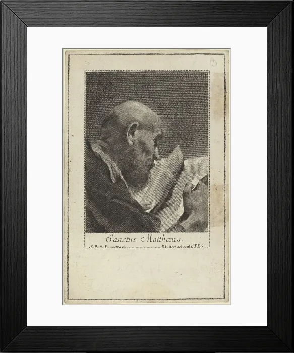 Framed Print : Sanctus Matteaus. Creator: Marco Alvise Pitteri Framed Print : Sanctus Matteaus. Creator: Marco Alvise Pitteri