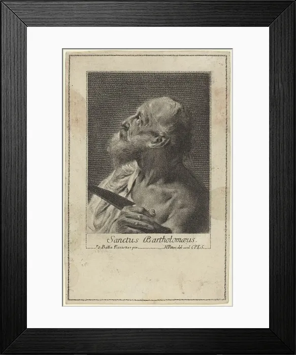 Framed Print : Sanctus Bartholomeaus. Creator: Marco Alvise Pitteri Framed Print : Sanctus Bartholomeaus. Creator: Marco Alvise Pitteri