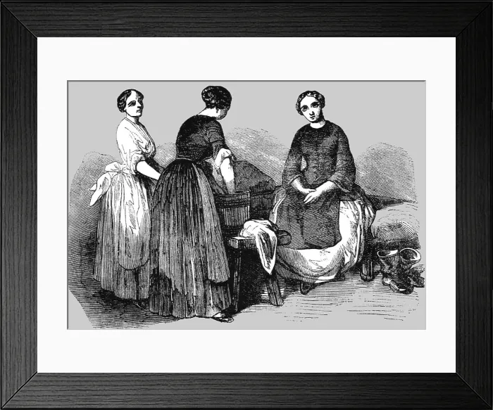 Framed Print : Russian Female Prisoners, 1854. Creator: Unknown Framed Print : Russian Female Prisoners, 1854. Creator: Unknown