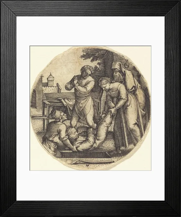 Framed Print : To Bury the Dead. Creator: Georg Pencz Framed Print : To Bury the Dead. Creator: Georg Pencz