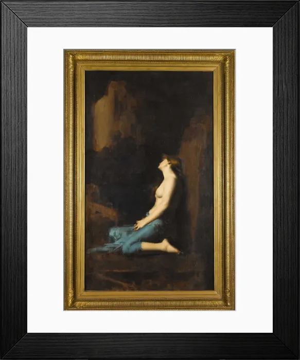 Framed Print : La Magdeleine, between 1878 and 1880. Creator: Jean Jacques Henner Framed Print : La Magdeleine, between 1878 and 1880. Creator: Jean Jacques Henner