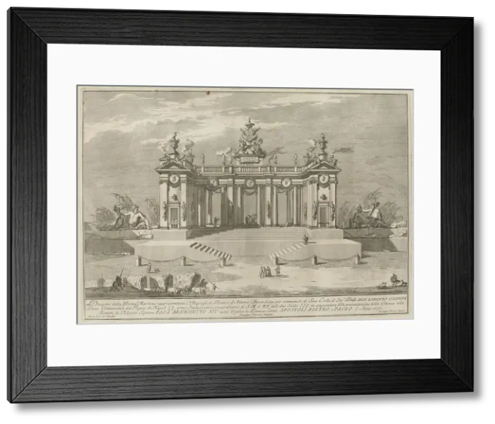 Framed Print : The School of Athens Arcades, for the Chinea Festival, 1757. Creator: Giuseppe Pozzi. The School of Athens Arcades, for the Chinea Festival, 1757. Creator: Giuseppe Pozzi Framed Print : The School of Athens Arcades, for the Chinea Festival, 1757. Creator: Giuseppe Pozzi. The School of Athens Arcades, for the Chinea Festival, 1757. Creator: Giuseppe Pozzi