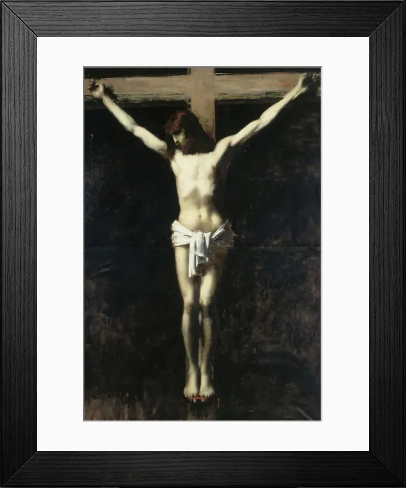 Framed Print : Christ en croix, between 1889 and 1892. Creator: Jean Jacques Henner Framed Print : Christ en croix, between 1889 and 1892. Creator: Jean Jacques Henner