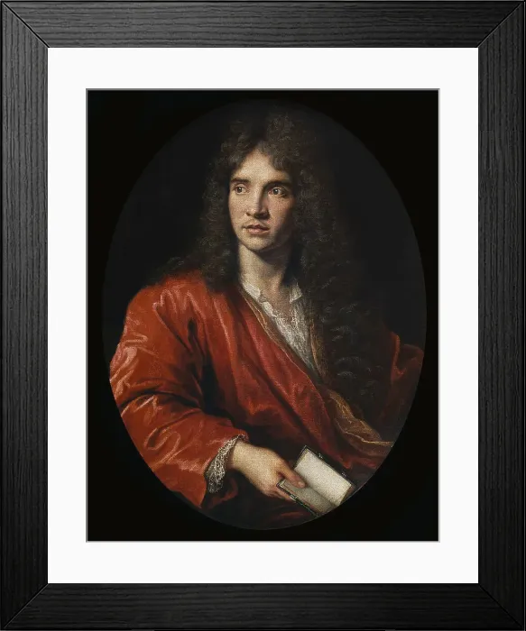 Framed Print : Portrait of the author Moliére (1622-1673), 17th century. Creator: Mignard, Pierre (1612-1695) Framed Print : Portrait of the author Moliére (1622-1673), 17th century. Creator: Mignard, Pierre (1612-1695)