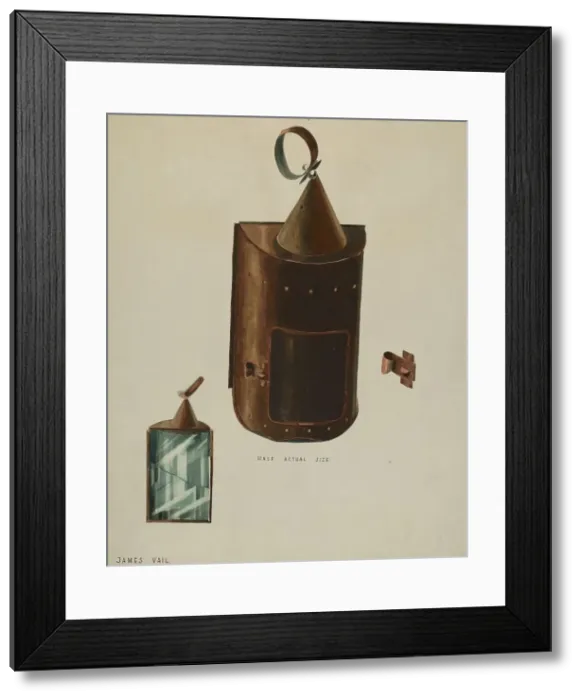 Framed Print : Lantern, c. 1936. Creator: James Vail Framed Print : Lantern, c. 1936. Creator: James Vail
