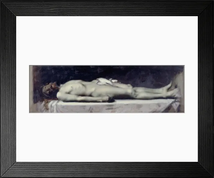 Framed Print : Christ au tombeau, c.1899. Creator: Jean Jacques Henner Framed Print : Christ au tombeau, c.1899. Creator: Jean Jacques Henner