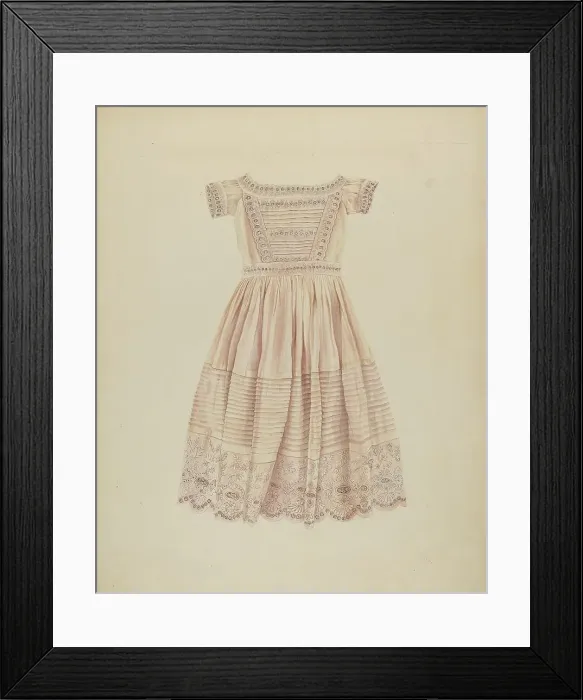 Framed Print : Child's Dress, c. 1937. Creator: Lucien Verbeke Framed Print : Child's Dress, c. 1937. Creator: Lucien Verbeke