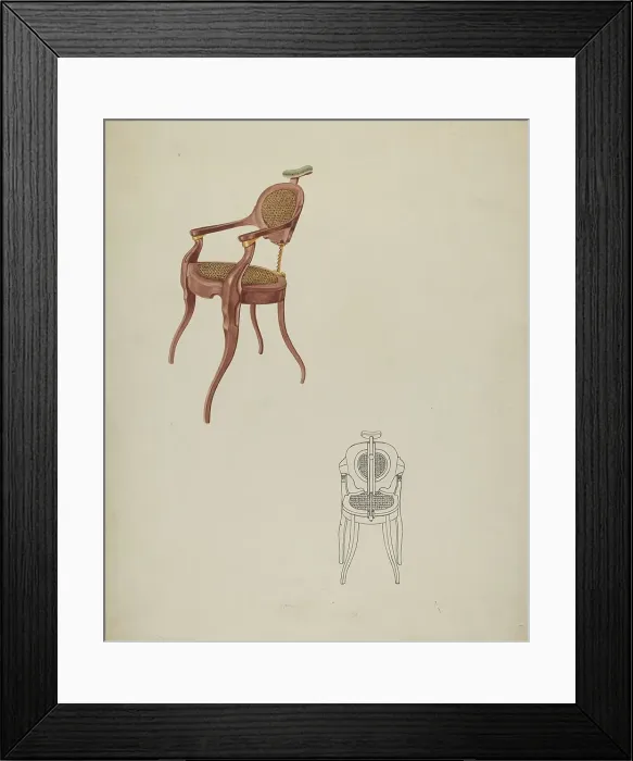 Framed Print : Dental Chair, c. 1937. Creator: Lucien Verbeke Framed Print : Dental Chair, c. 1937. Creator: Lucien Verbeke