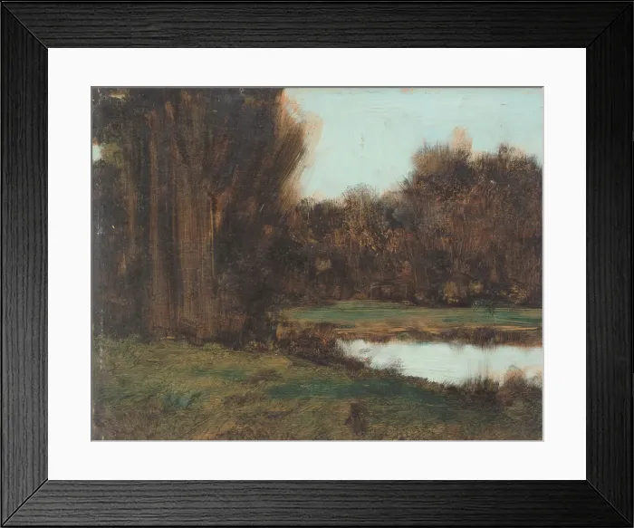 Framed Print : Paysage d'Alsace, une mare, between 1879 and 1888. Creator: Jean Jacques Henner Framed Print : Paysage d'Alsace, une mare, between 1879 and 1888. Creator: Jean Jacques Henner