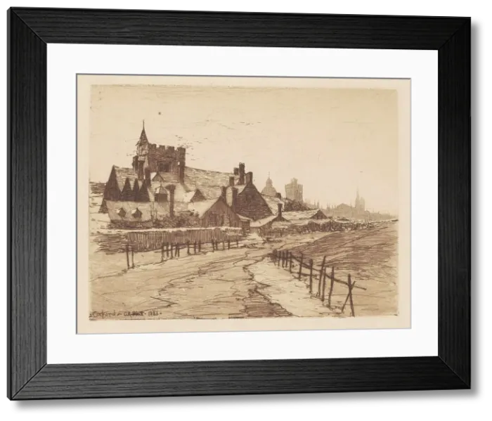 Framed Print : Oxford, 1883. Creator: Charles A Platt Framed Print : Oxford, 1883. Creator: Charles A Platt
