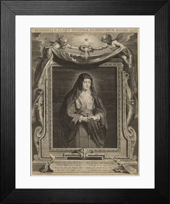 Framed Print : Isabella Clara Eugenia, Infanta of Spain. Creator: Paulus Pontius Framed Print : Isabella Clara Eugenia, Infanta of Spain. Creator: Paulus Pontius