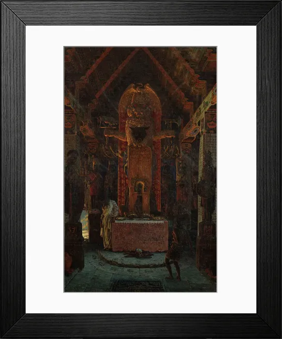 Framed Print : Radogost the God, 1913. Creator: Masek, Karel Vitezslav (1865-1927) Framed Print : Radogost the God, 1913. Creator: Masek, Karel Vitezslav (1865-1927)