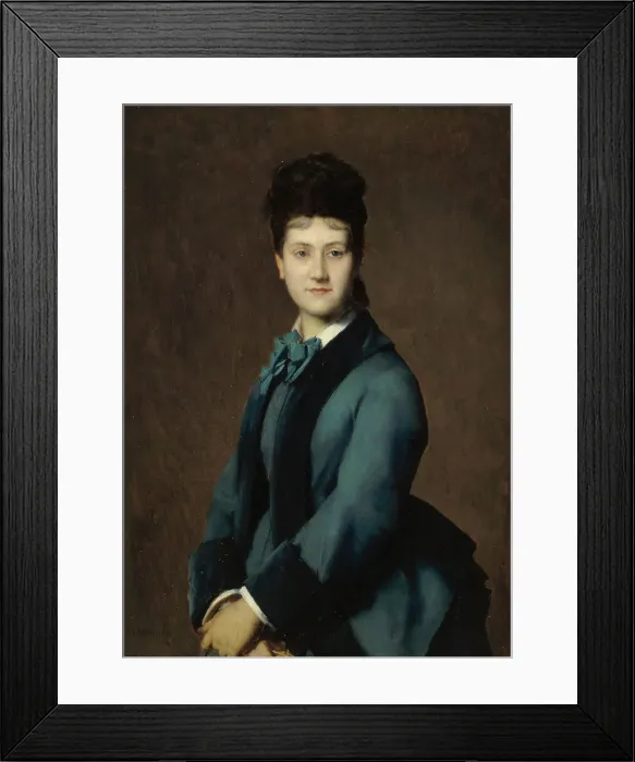 Framed Print : Portrait de Madame Jeantaud, 1875. Creator: Jean Jacques Henner Framed Print : Portrait de Madame Jeantaud, 1875. Creator: Jean Jacques Henner