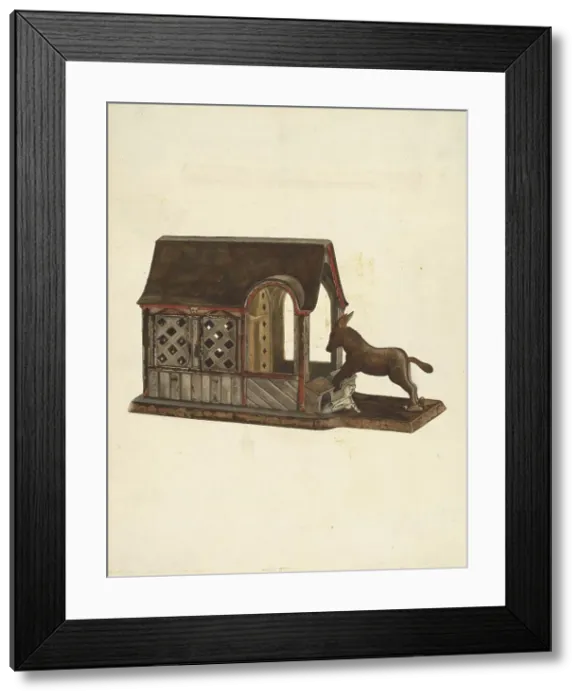 Framed Print : Toy Bank, c. 1941. Creator: Edward D. Williams Framed Print : Toy Bank, c. 1941. Creator: Edward D. Williams