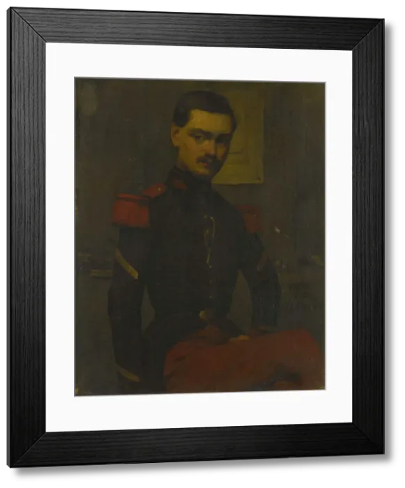 Framed Print : Portrait du Sergent Fourrier, 1852. Creator: Jean Jacques Henner