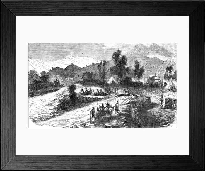 Framed Print : Encampment of Native Troops serving with the Allied Forces on the Heights of Sebastopol, 1854. Creator: Unknown Framed Print : Encampment of Native Troops serving with the Allied Forces on the Heights of Sebastopol, 1854. Creator: Unknown