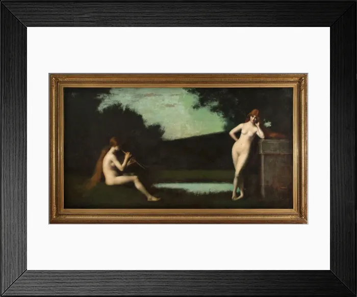 Framed Print : Eglogue, c.1879. Creator: Jean Jacques Henner Framed Print : Eglogue, c.1879. Creator: Jean Jacques Henner