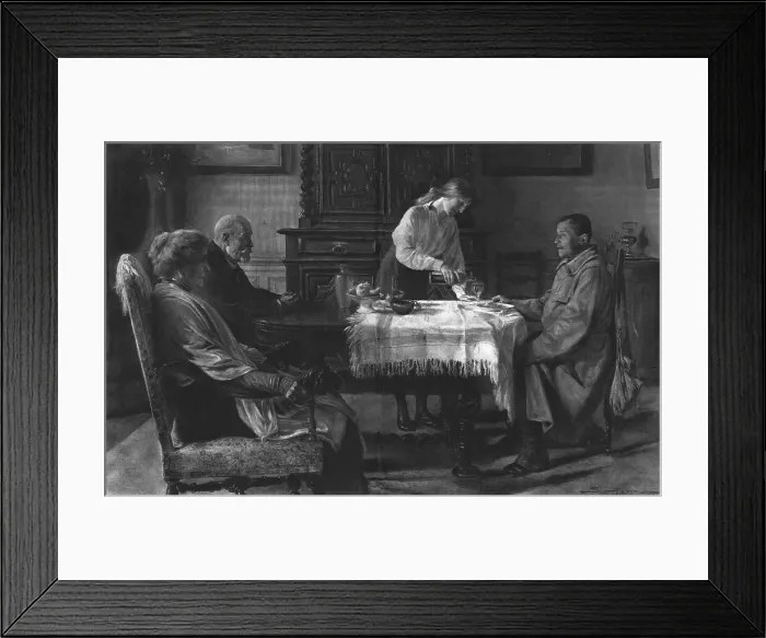 Framed Print : Le Filleul. 1915. Creator: J Simont Framed Print : Le Filleul. 1915. Creator: J Simont