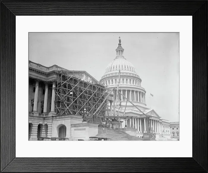 Framed Print : U.S. Capitol - Pediment On House Front; Sculpture By Paul Bartlett, 1916. Creator: Harris & Ewing. U.S. Capitol - Pediment On House Front; Sculpture By Paul Bartlett, 1916. Creator: Harris & Ewing Framed Print : U.S. Capitol - Pediment On House Front; Sculpture By Paul Bartlett, 1916. Creator: Harris & Ewing. U.S. Capitol - Pediment On House Front; Sculpture By Paul Bartlett, 1916. Creator: Harris & Ewing