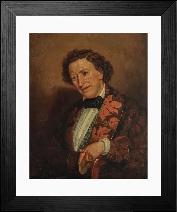 Framed Print : Portrait of Frédéric Chopin (1810-1849), 1833. Creator: Fanelli-Semah, Louis-Joseph (1804-1875) Framed Print : Portrait of Frédéric Chopin (1810-1849), 1833. Creator: Fanelli-Semah, Louis-Joseph (1804-1875)