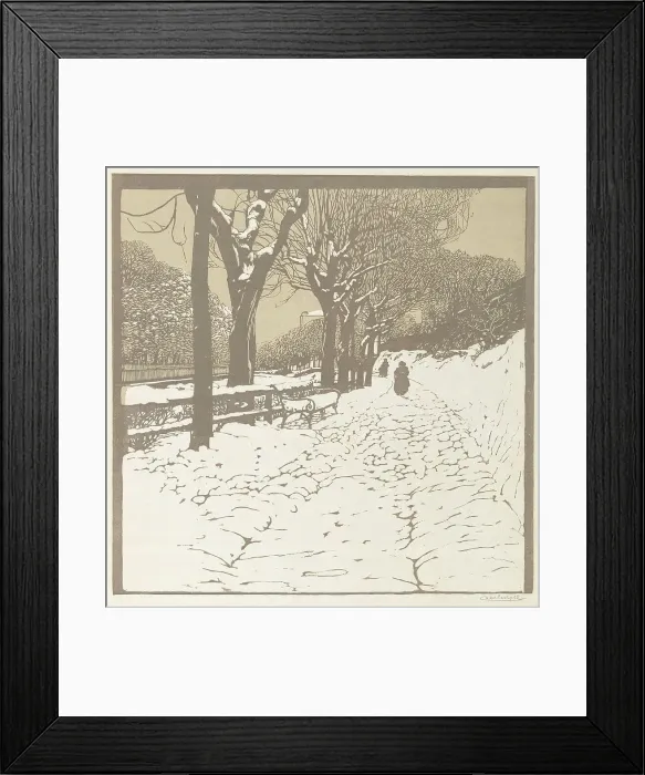 Framed Print : Winter (Hohe Warte in Vienna), 1903. Creator: Moll, Carl (1861-1945)