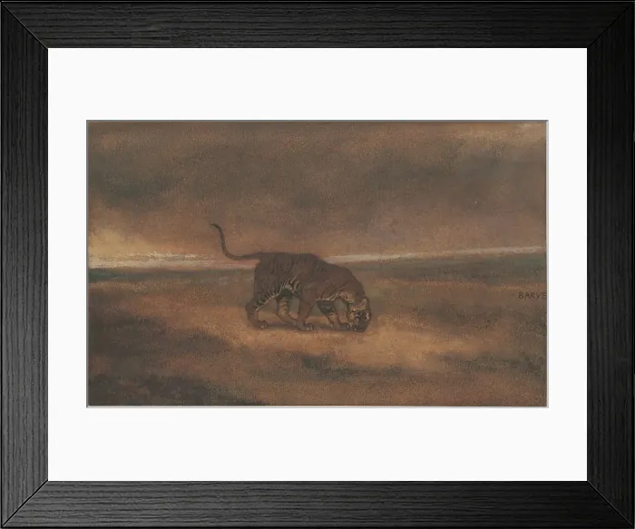 Framed Print : Tiger. Creator: Antoine-Louis Barye Framed Print : Tiger. Creator: Antoine-Louis Barye