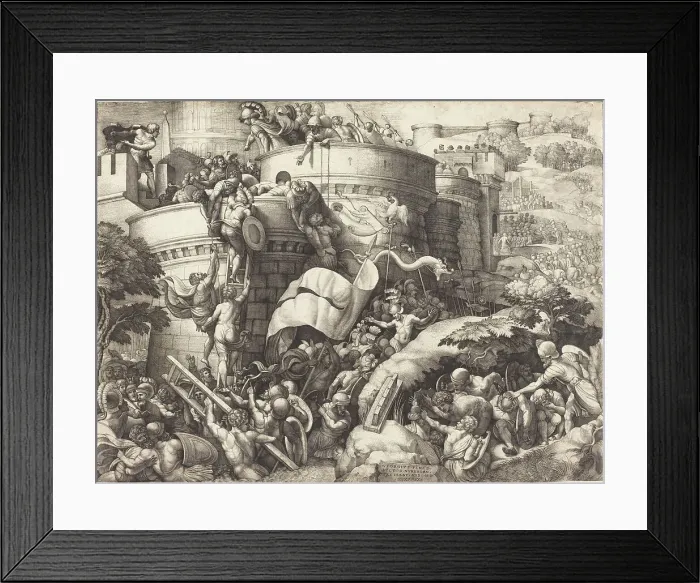 Framed Print : The Taking of Cartagena. Creator: Georg Pencz