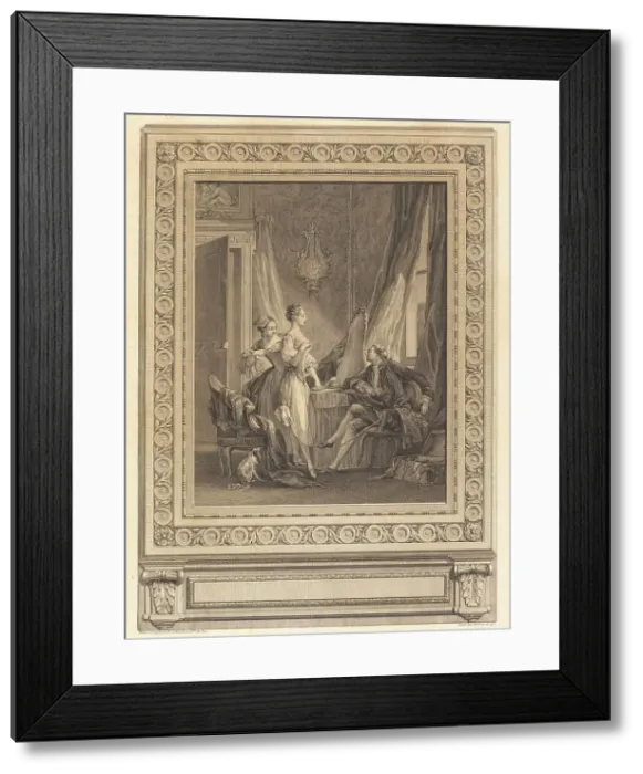 Framed Print : La toilette, 1771. Creators: Nicolas Ponce, Charles Nicolas Cochin Framed Print : La toilette, 1771. Creators: Nicolas Ponce, Charles Nicolas Cochin