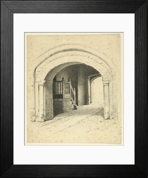 Framed Print : Archway Leading to Grammar School, Bristol, n.d. Creator: Henry Stacy Marks Framed Print : Archway Leading to Grammar School, Bristol, n.d. Creator: Henry Stacy Marks