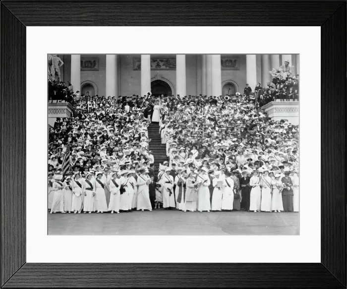 Framed Print : U.S. Capitol - Visitors, Etc. Woman Suffrage, 1914. Creator: Harris & Ewing. U.S. Capitol - Visitors, Etc. Woman Suffrage, 1914. Creator: Harris & Ewing Framed Print : U.S. Capitol - Visitors, Etc. Woman Suffrage, 1914. Creator: Harris & Ewing. U.S. Capitol - Visitors, Etc. Woman Suffrage, 1914. Creator: Harris & Ewing