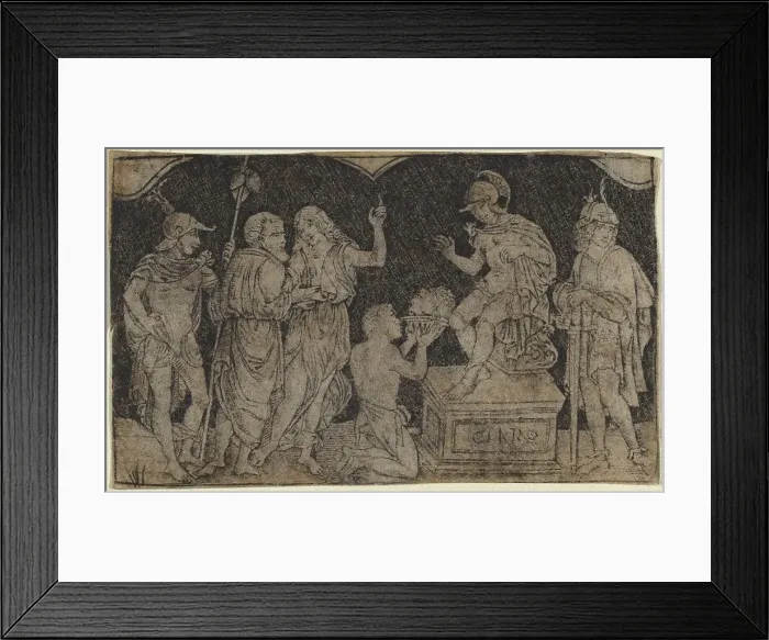 Framed Print : Artaxerxes Receiving the Head of Cyrus, c. 1490 / 1510. Creator: Peregrino da Cesena Framed Print : Artaxerxes Receiving the Head of Cyrus, c. 1490 / 1510. Creator: Peregrino da Cesena