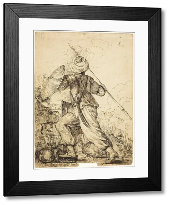 Framed Print : A Turkish Soldier, n.d. Creator: James Durno Framed Print : A Turkish Soldier, n.d. Creator: James Durno