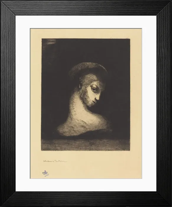 Framed Print : Perversite (Perversity), 1891. Creator: Odilon Redon Framed Print : Perversite (Perversity), 1891. Creator: Odilon Redon