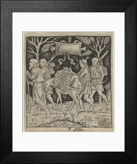 Framed Print : Abraham and Isaac on Their Way to Mount Moriah, c. 1490 / 1510. Creator: Peregrino da Cesena Framed Print : Abraham and Isaac on Their Way to Mount Moriah, c. 1490 / 1510. Creator: Peregrino da Cesena