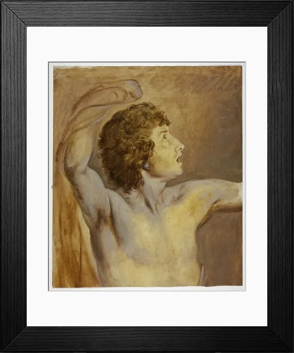 Framed Print : Study after Nature, 1774. Creator: John Downman Framed Print : Study after Nature, 1774. Creator: John Downman