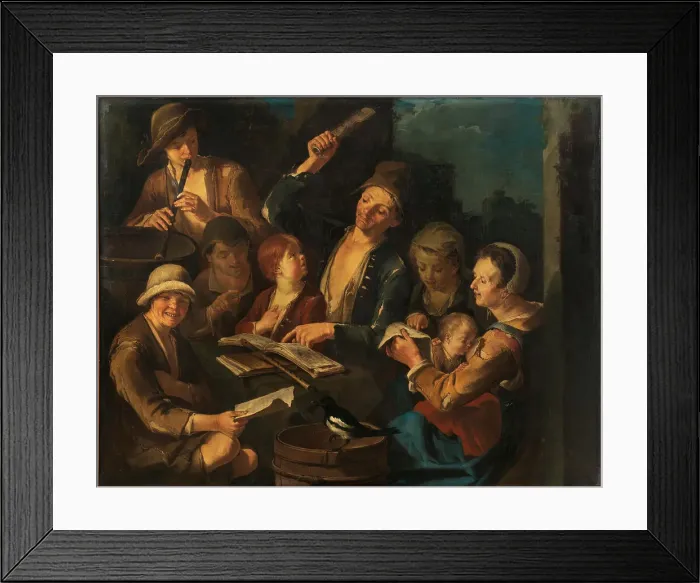 Framed Print : The Music Lesson. Creator: Cipper, Giacomo Francesco (1664-1736) Framed Print : The Music Lesson. Creator: Cipper, Giacomo Francesco (1664-1736)