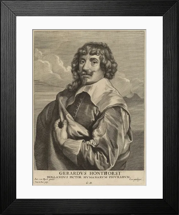Framed Print : Gerrit van Honthorst, probably 1626 / 1641. Creator: Paulus Pontius Framed Print : Gerrit van Honthorst, probably 1626 / 1641. Creator: Paulus Pontius