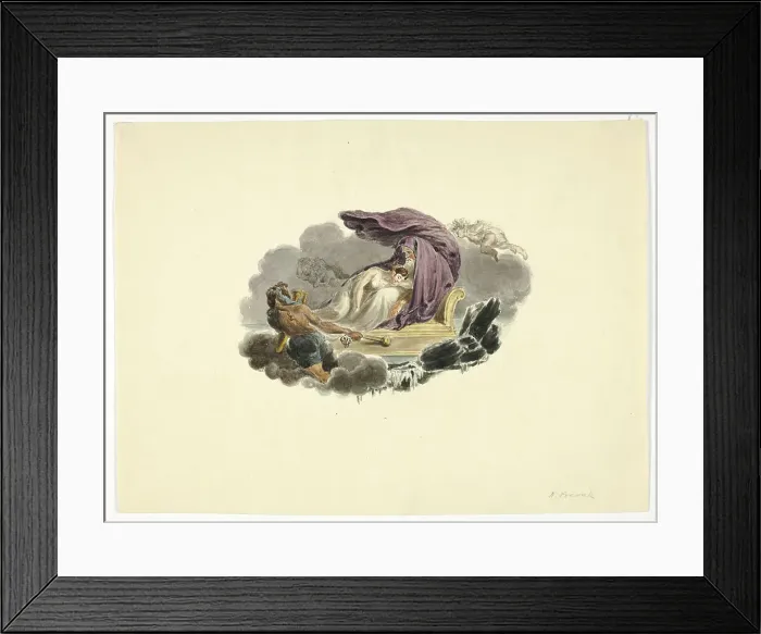 Framed Print : Mythological Scene, 1760-1821. Creator: Nicholas Pocock Framed Print : Mythological Scene, 1760-1821. Creator: Nicholas Pocock