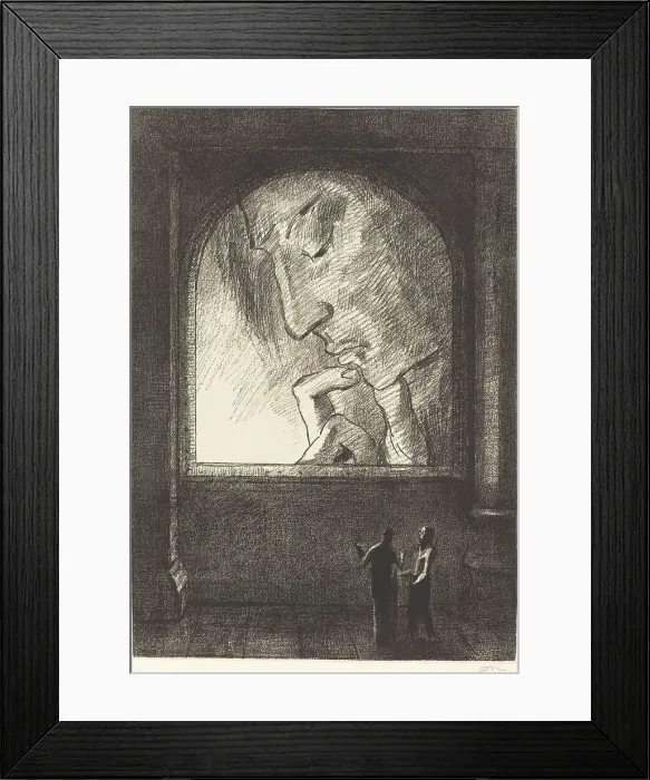 Framed Print : Lumiere (Light), 1893. Creator: Odilon Redon Framed Print : Lumiere (Light), 1893. Creator: Odilon Redon